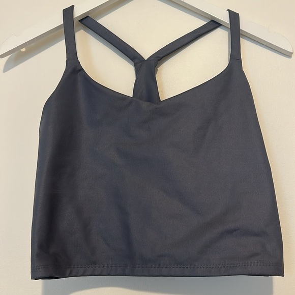 Abercrombie & Fitch Blue Cropped Racerback Tank, Small - Picture 5 of 8
